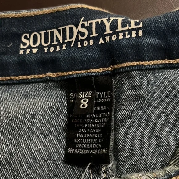 Sound/Style Versona dark wash denim skirt, size 8. NWT. - Picture 8 of 9